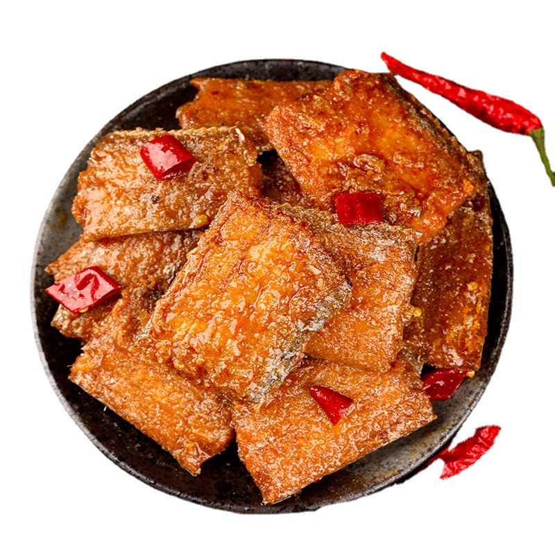 Spiced/spicy canned hairtail 100g seafood cooked food instant canned TikTok fast hand live broadcast with goods