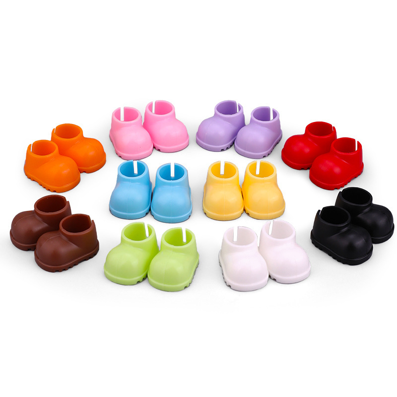 Suitable for Labubu Cotton Doll Shoes Bjd17Cm Rain Boots Can Stand Toy Accessories Wholesale