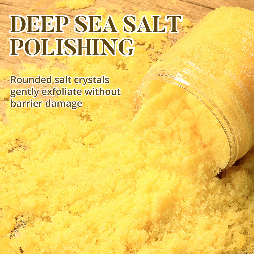 Cross-Border Turmeric Radiant Scrub 7.8oz Cleansing, Softening Cuticles and Soft Skin Spa Care Body Scrub