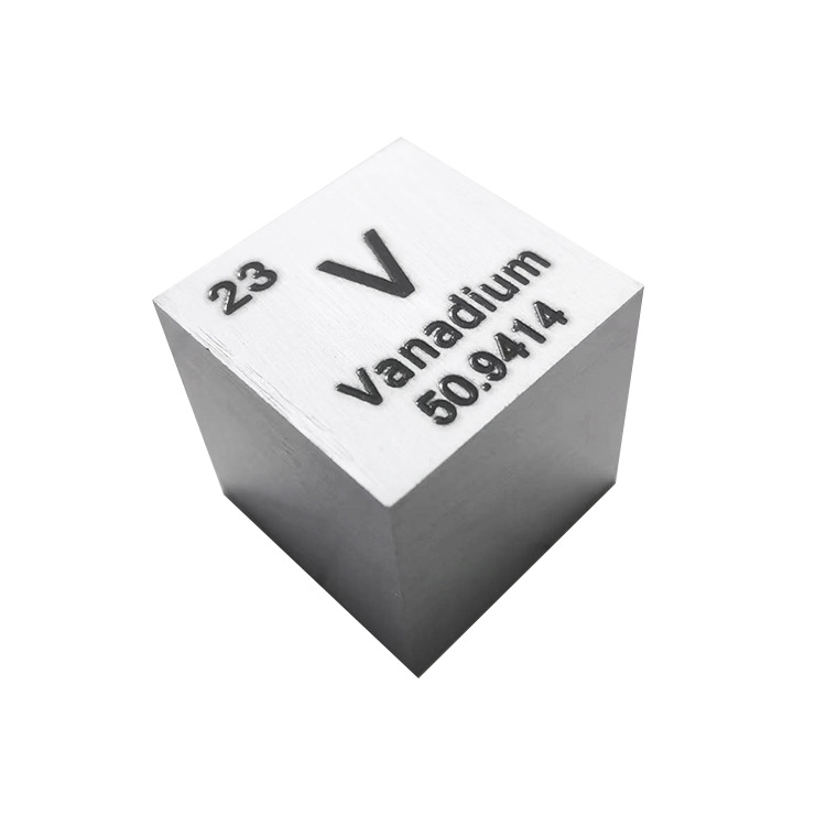Vanadium Cube, Chemical Experiment Teaching Aids, Vanadium Particles, Vanadium Blocks, Optional Sizes, Ready for Sale