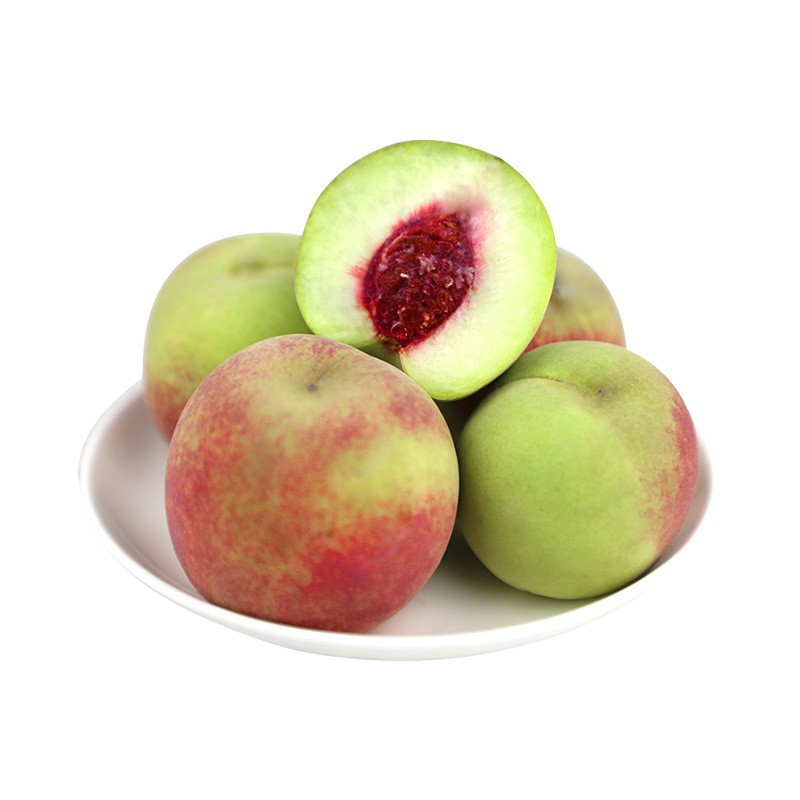 Shandong Qingzhou Peaches 2.5kg Fresh Crisp Sweet Hard Peaches for Pregnant Women Seasonal Green Peaches Non-Peaches