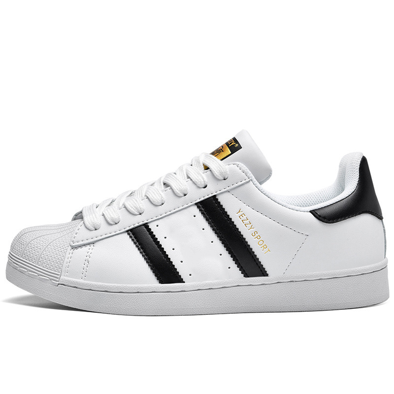Putian Pure Original Shell Toe Gold Label White Black Gold Label Low-Top Retro Casual Versatile Sports Couple Shoes Shell Toe