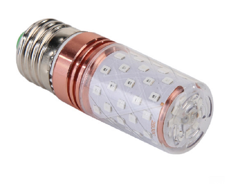 светодиодная лампа E27 кукурузная лампа, мощная модель E27 ультрафиолетовая лампа 60LED 220V