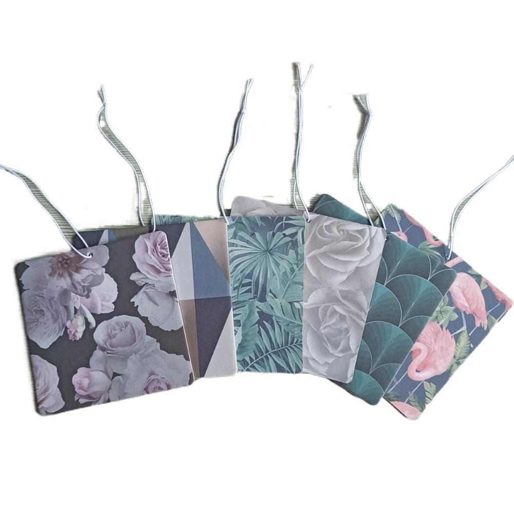 Car brand LOGO paper fragrance hanging car fresh fragrance paper sheet gravure printing machine convex cotton paper odor removal fragrance sheet