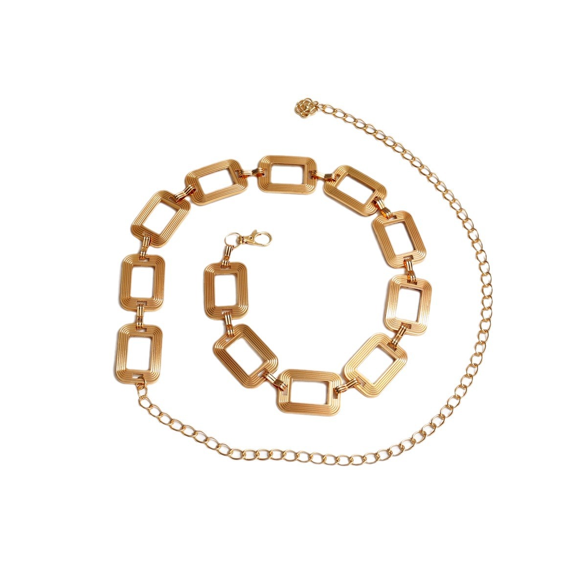 Fashionable and Versatile Accessories Belt Chain Women's Thin Metal Waist Chain Women's Decorative Long Shirt Dress T-Shirt Pants