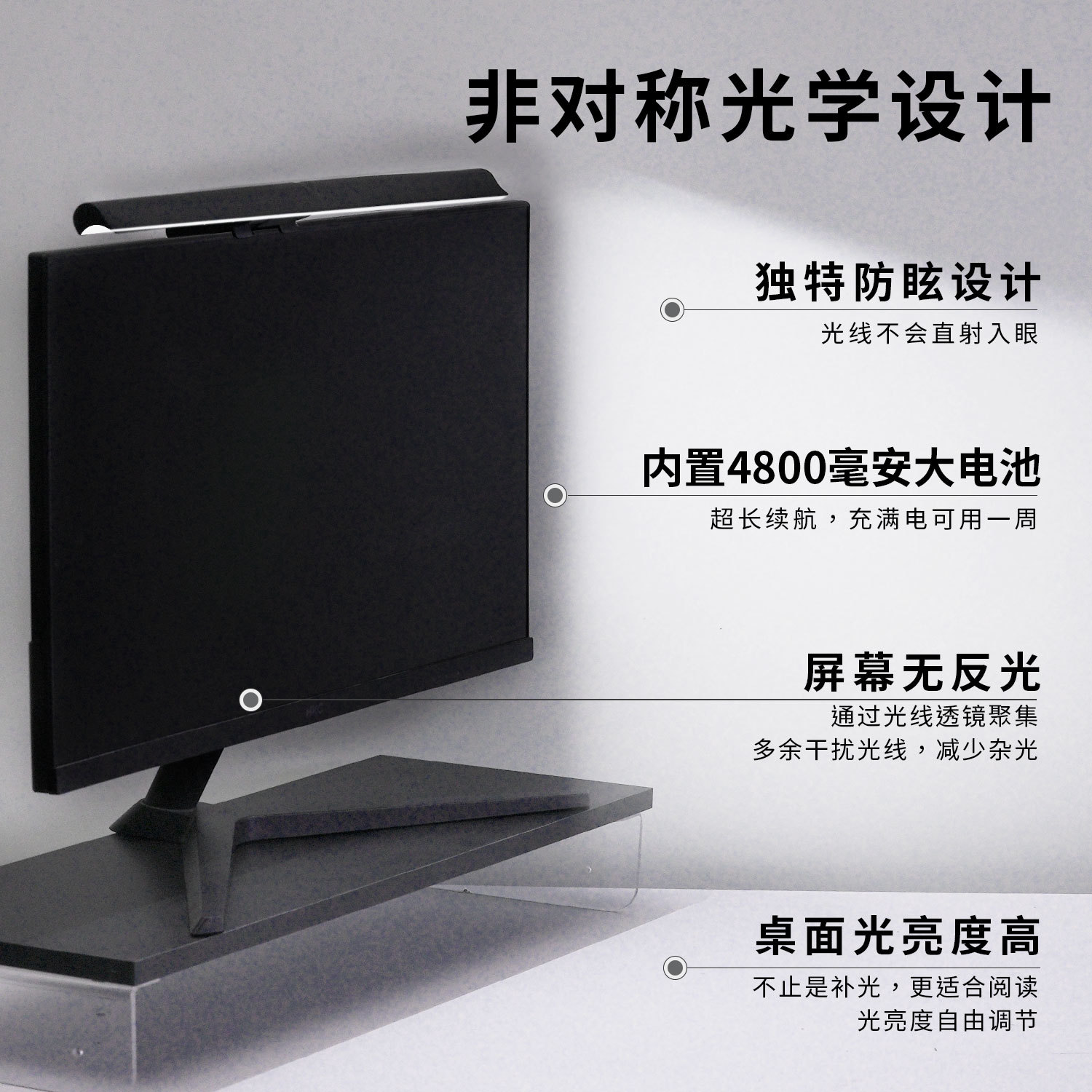 Langdu Aa Grade Screen Hanging Lamp Screen Lamp Eye Protection Lamp Computer Lamp Computer Hanging Lamp Led Desk Lamp Learning Work Lamp