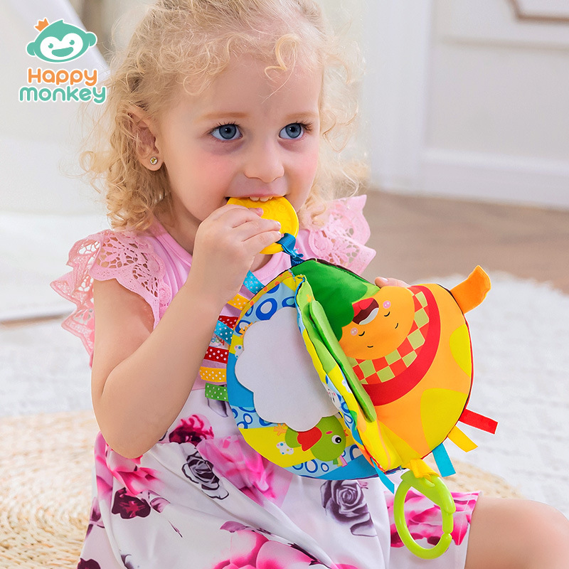 Книга из ткани с обезьяной, нельзя рвать, 3D головоломка для детей