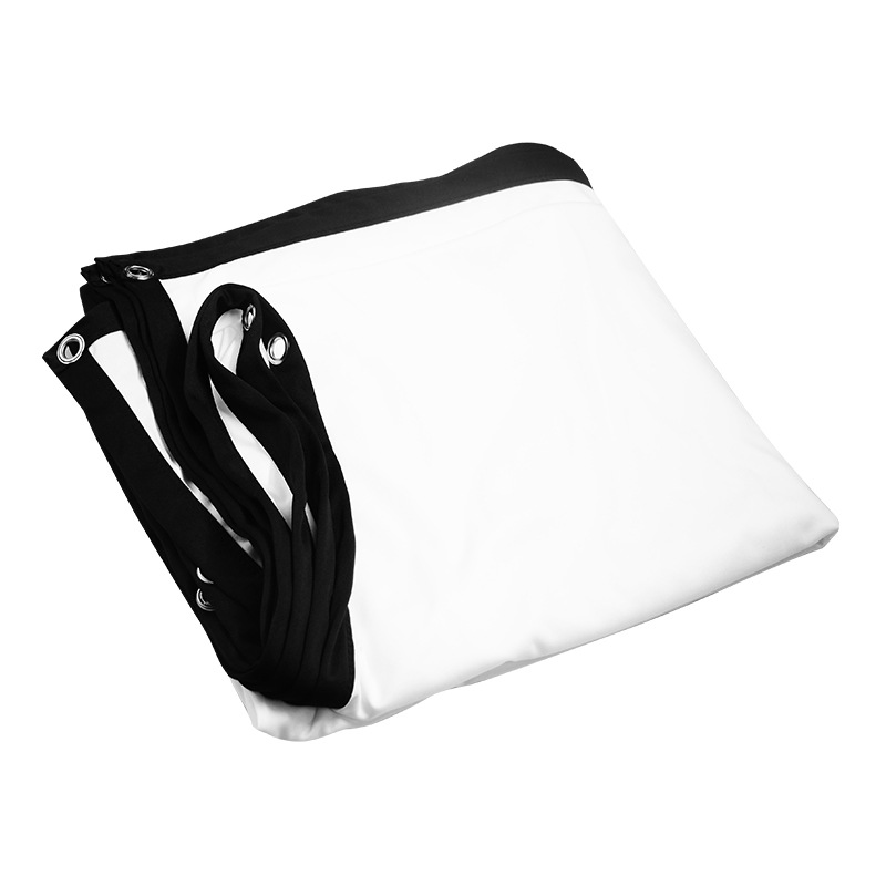 High density polyester simple folding soft curtain 100 120 inch projector curtain outdoor movie projection curtain