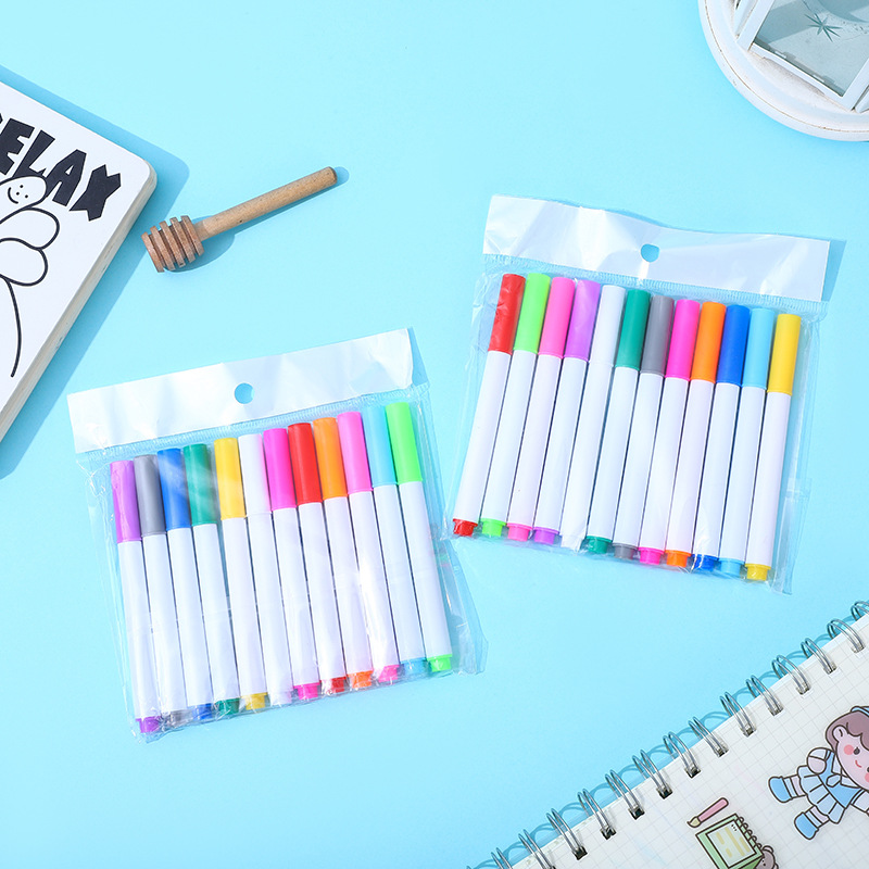 Student highlighter manufacturers wholesale office color pen key line watercolor pen LED light board pen liquid chalk