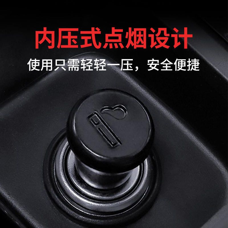 Car Cigarette Lighter Electronic Lighter Stainless Steel Car Cigarette Lighter 12V Accessories Converter Universal Type Wholesale