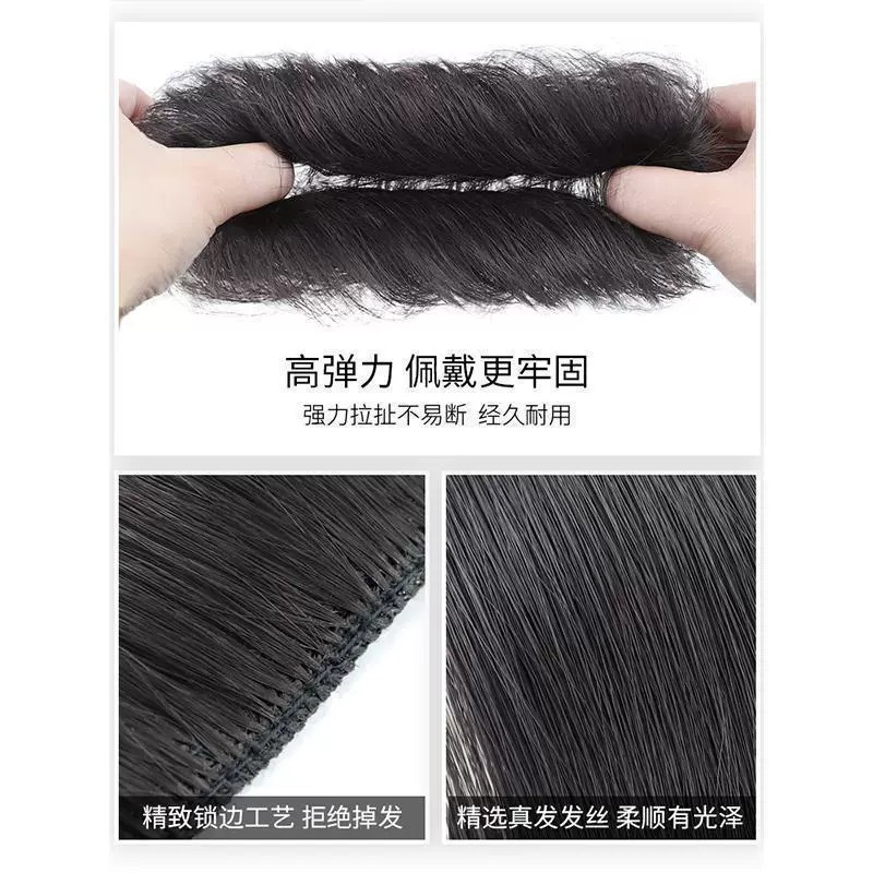 in stock wholesale wig real ball head women's Korean realistic wig hair ring lazy hair Chinese clothing antique wig bag