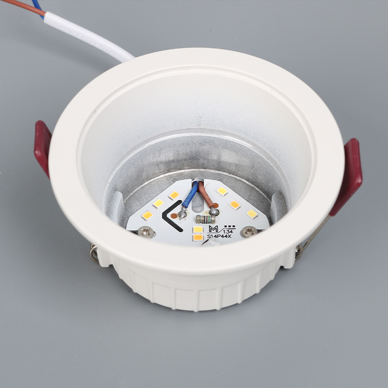 Led Recessed Downlight 5W Commercial and Household Lighting Bedroom Living Room Corridor Ceiling Light High Brightness Aluminum Material Custom Wholesale