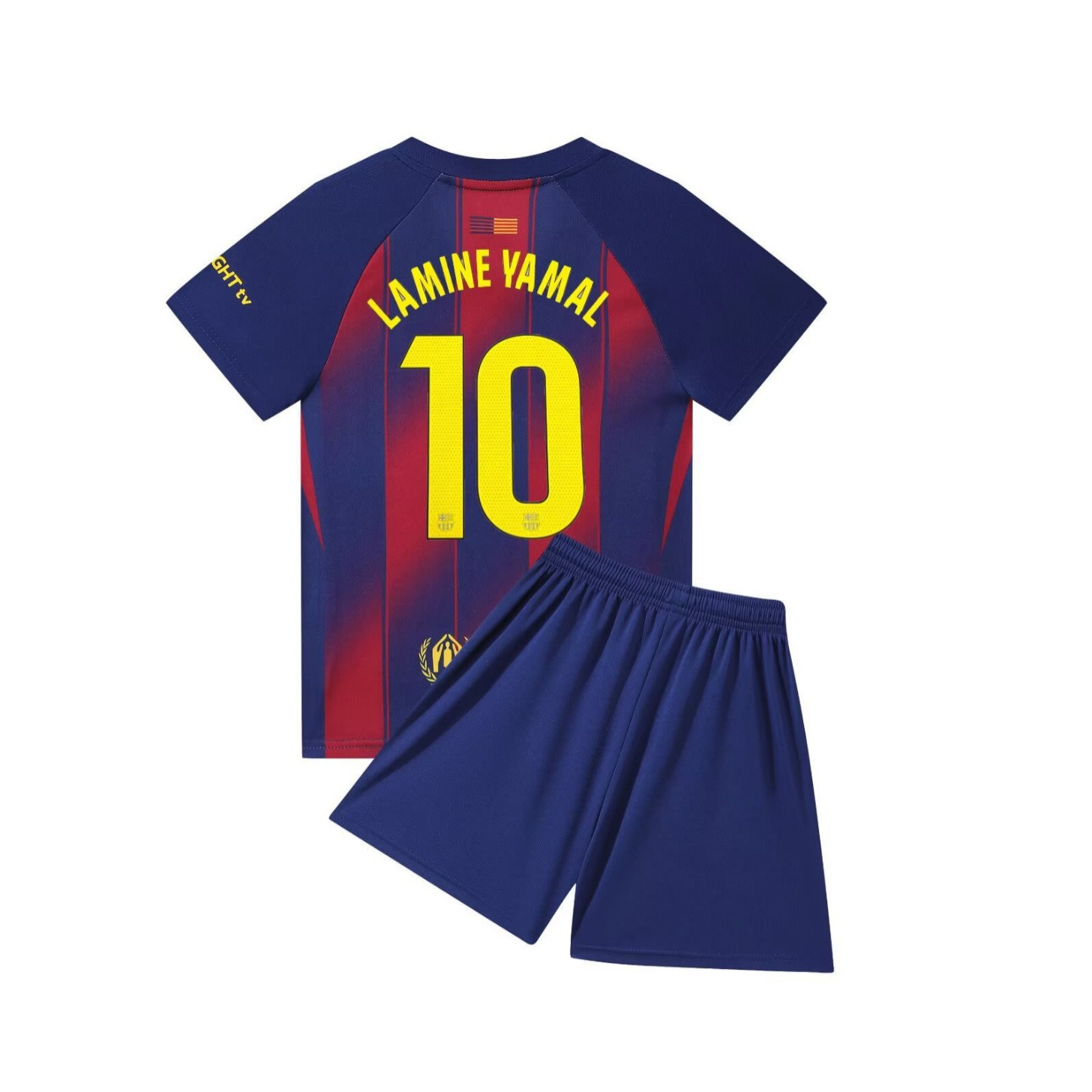 25-26 Barcelona S Home No. 10 Yamal Football Uniform Kidsren's Adult Team Uniform Jersey Size 14-3XL