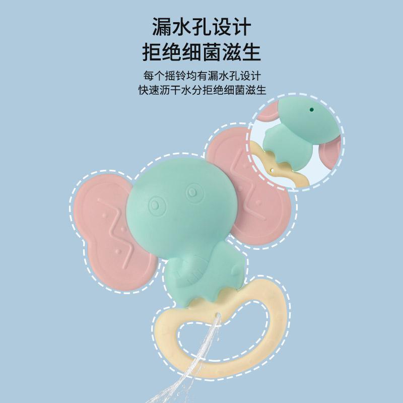 Cross-border hot selling newborn rattle teether 3-12 months molar boiled bed Bell baby educational toy gift