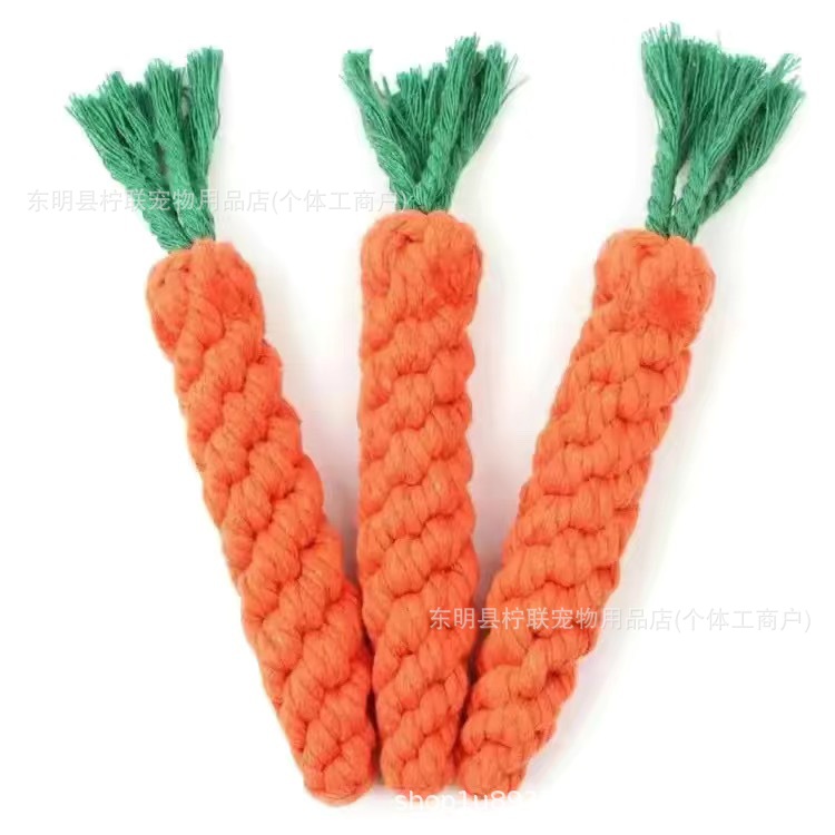 Pet Dog Toys, Wear-Resistant and Bite-Resistant Braided Knot Toys, Tooth Cleaning Dog Chewing Rope Toys, Cross-Border Pet Supplies