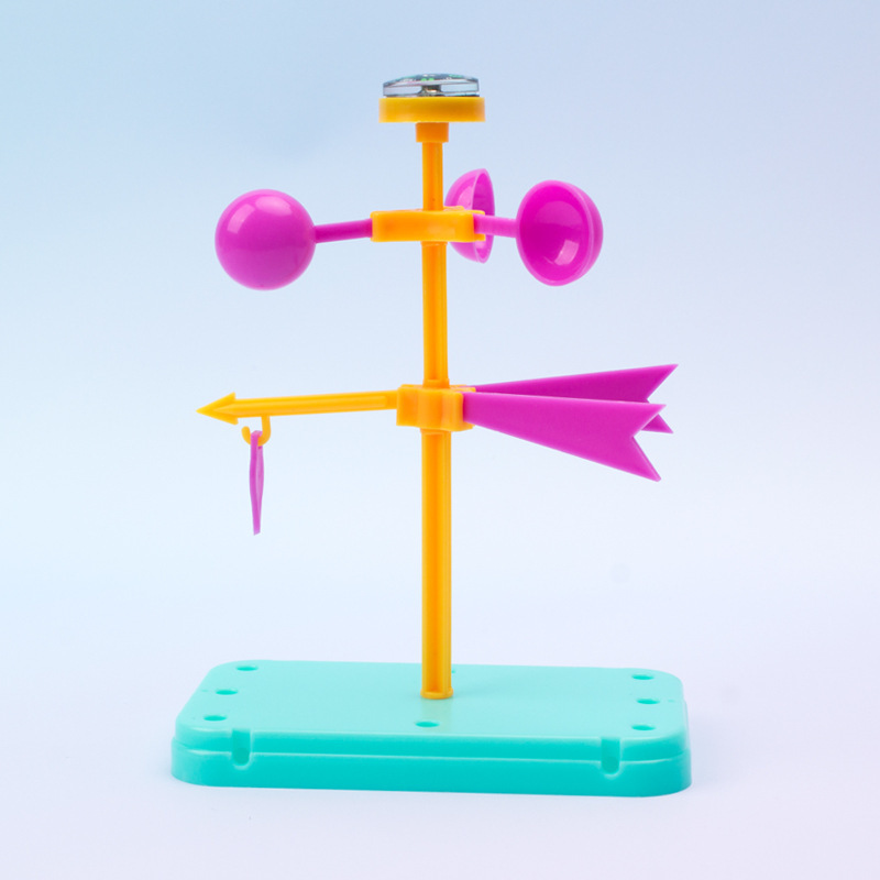 Wind Vane Anemometer Teaching Aids Handmade DIY Assembly Technology Production Primary School Kidsren Experimental Material Package