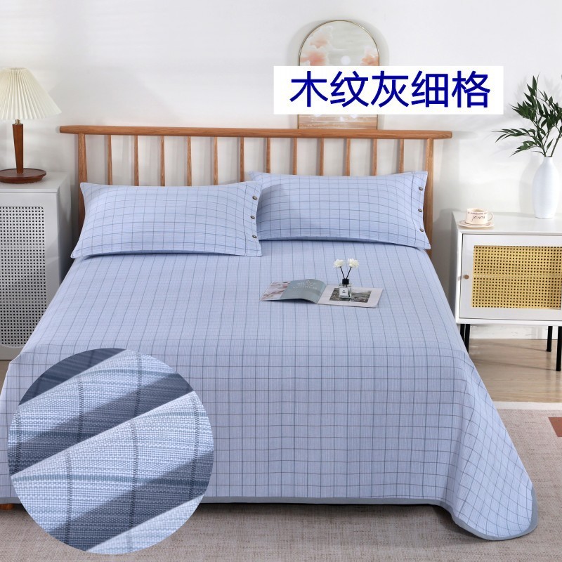 100% Thickened Coarse Cloth Cooling Mat Three-Piece Set for Double 1.5/1.8 Bed Foreign Trade Cross-Border Supply Chain Factory Wholesale
