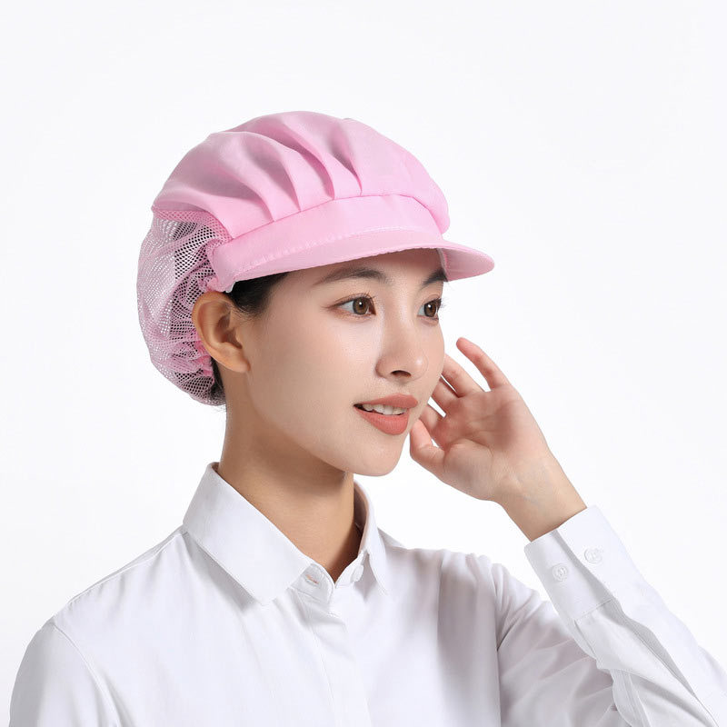 Catering Canteen Household Kitchen Dust-proof Cap Oil-proof Net Cap Factory Workshop Women's Work Cap Hat Food Factory Net Cap