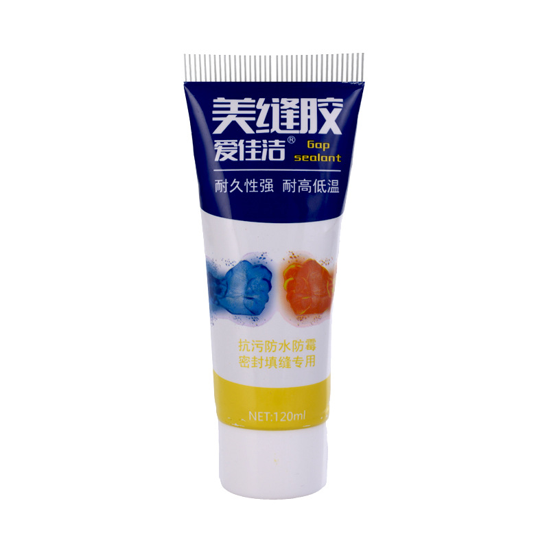 Plastic-steel mud glass glue transparent waterproof mildew-proof glue kitchen and bathroom doors and windows sealing toilet glue caulking sealing edge beauty seam glue