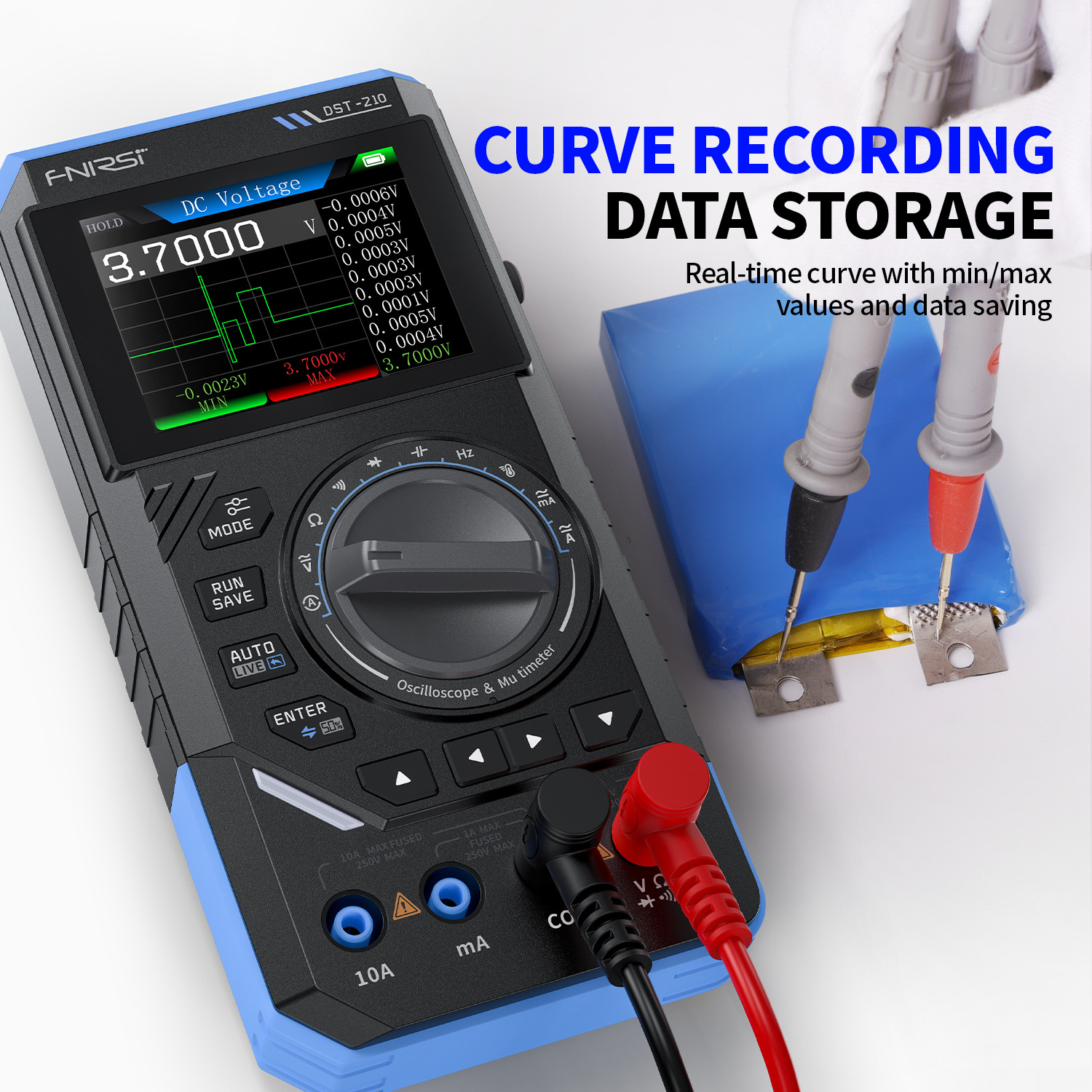 Fnirsi Dst210 Three-In-One Four-And-A-Half Digital Multimeter 10m Bandwidth Oscilloscope Signal Generator