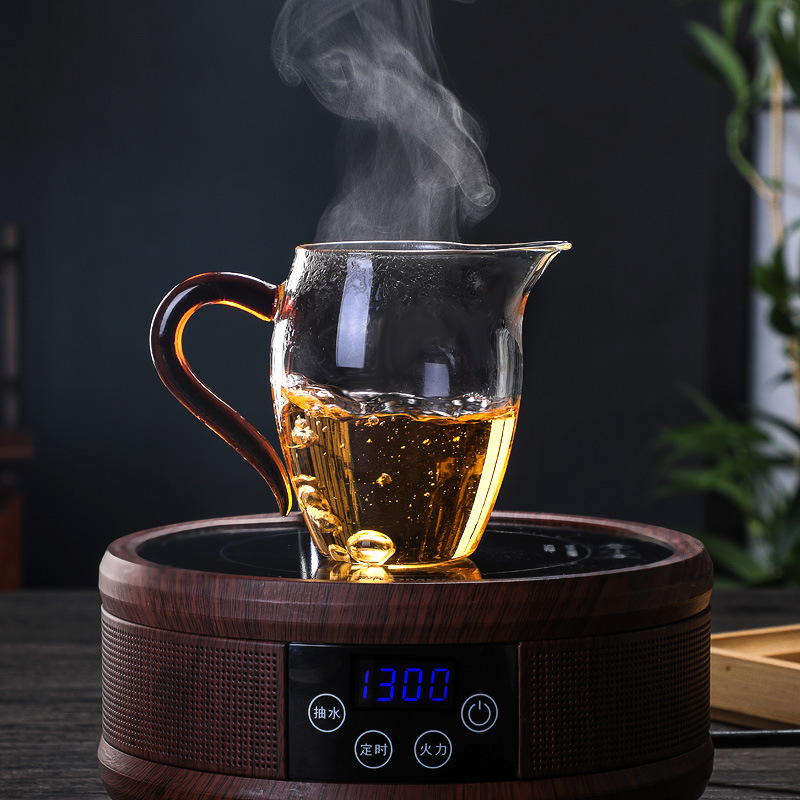 Linglong public cup glass fair cup thickened heat-resistant tea sea fen tea ware high-grade tea making kung fu tea set tea ceremony accessories
