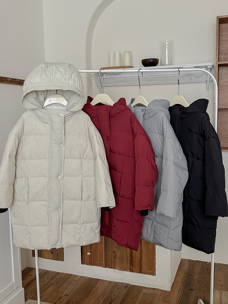 Children's Winter Mid-length Down Jacket 2024 New Western Style Hooded Loose Thickened Coat for Boys and Girls