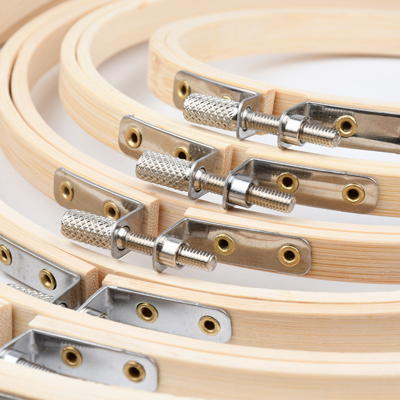 Embroidery Stretcher Cross Stitch Tool Embroider Handmade Accessories Studio Circle Embroider Stretcher Support Shelf Frame Bamboo Practical