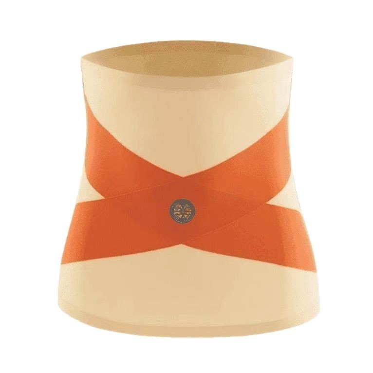 TikTok Explosive Ice Silk Energy Stone Cross Belly Belt Women's Thin No Mark Naked Body Shaping Breathable Belt