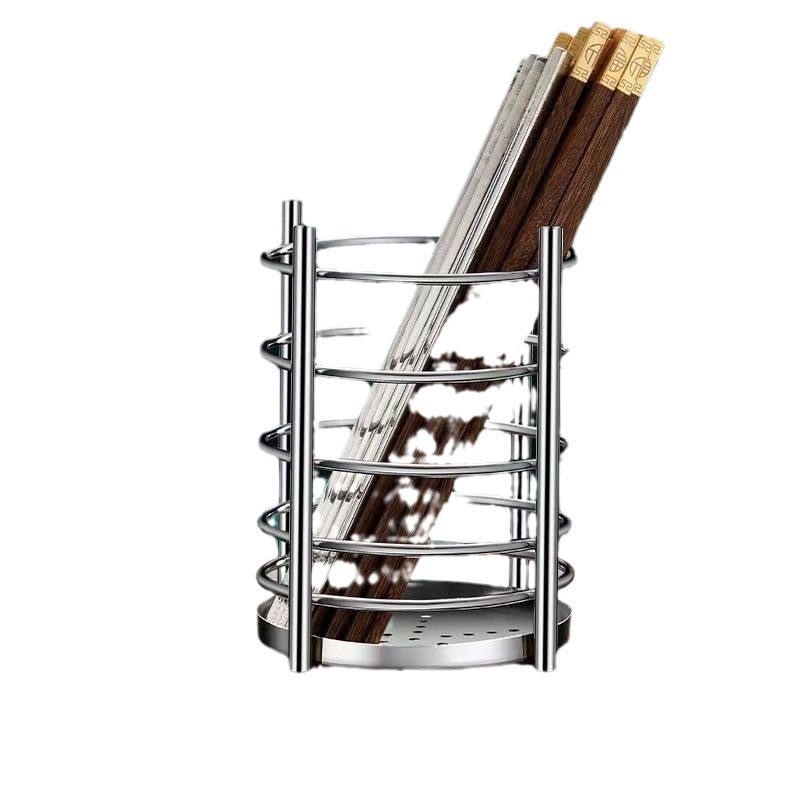 Thickened Stainless Steel Chopsticks Holder Commercial Household Kitchen Rack Drain Chopsticks Cage Chopsticks Holder Chopsticks Storage Box