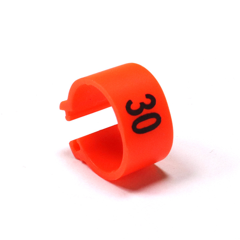 Full plastic open ring bird with logo ring open snap ring lettering number number ring pet bird foot ring wholesale