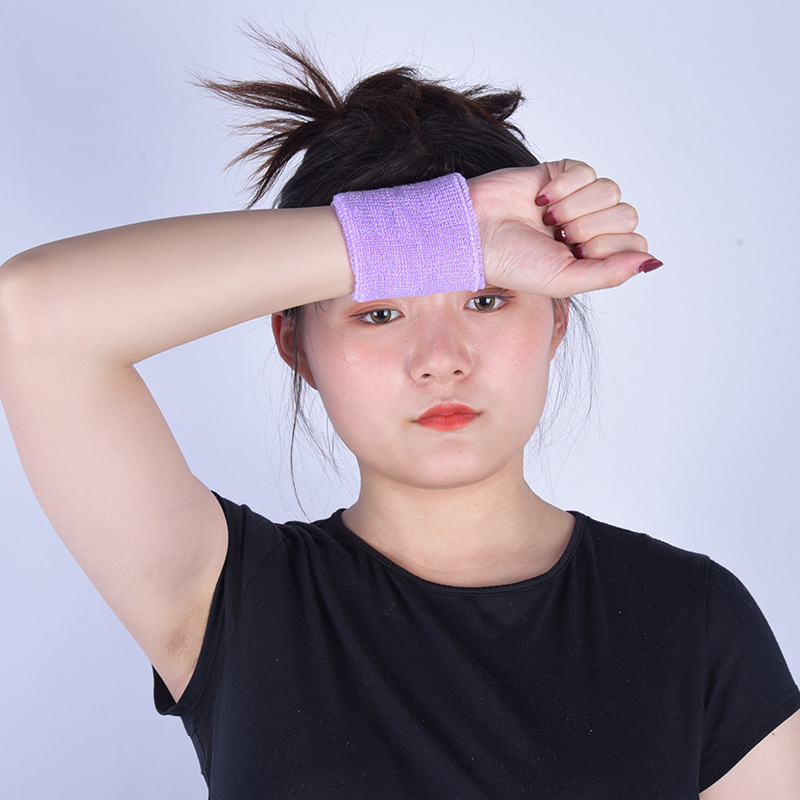 Sports protective gear towel wrist guard elastic wrist guard running basketball sweat absorbent towel wrist guard embroidered LOGO