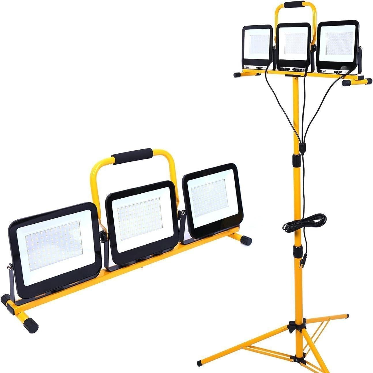 Cross-border led work light mobile floodlight bracket outdoor repair searchlight site lighting mains projection light