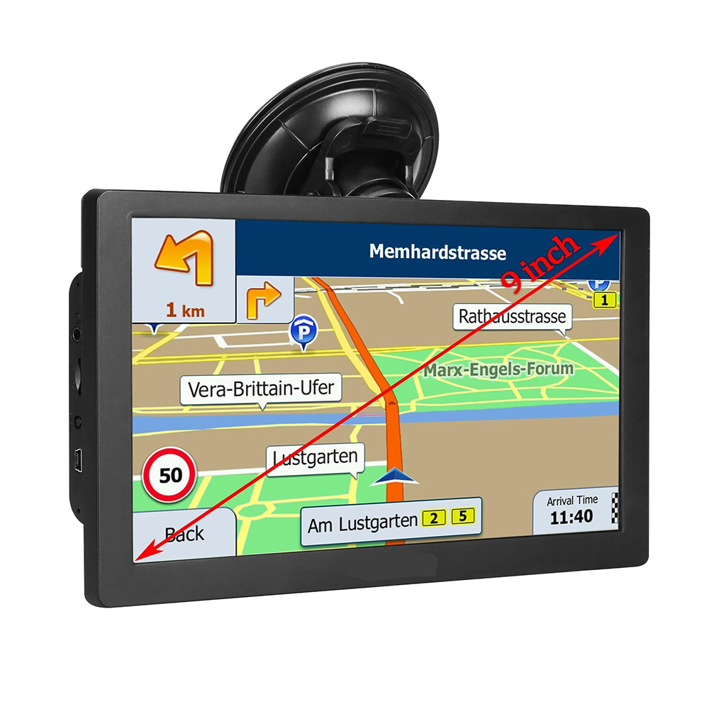Cross-Border E-Commerce Portable 9inch Car Gps Navigator Truck Car Universal Capacitive Large Screen 16G+256M