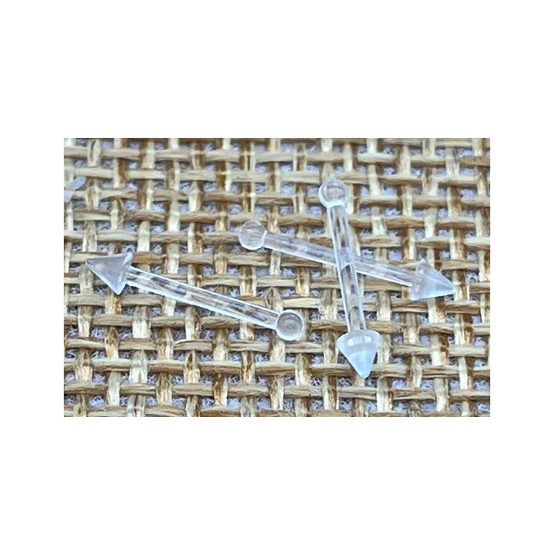 Cross-border UV transparent nose nail piercing jewelry nose ring earring flexible nose ring invisible acrylic PE nose ornaments