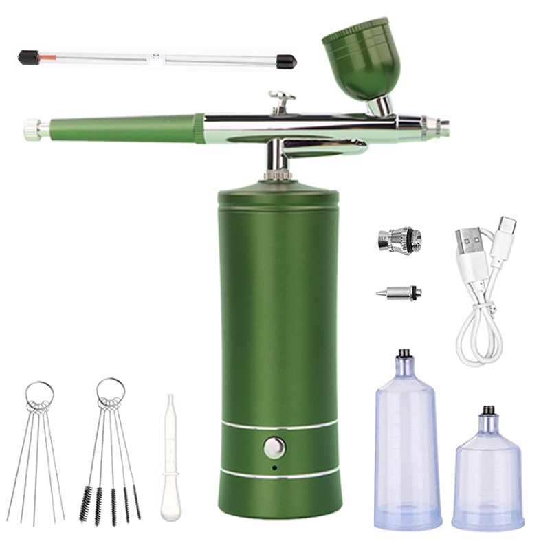 in stock oxygen injection instrument portable electric spray pen air pump suit facial hydrating and skin rejuvenation introduction instrument spray gun beauty instrument