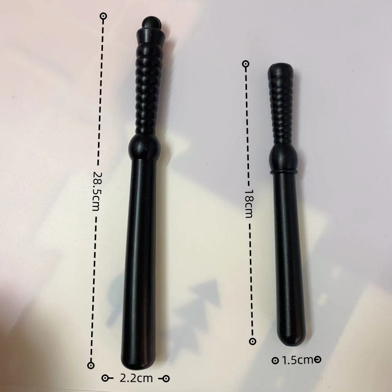 Police Set T-shaped Explosion-proof Stick Blowing Bottle Plastic Baton Ball Performance Props One-character Stick Children's Toys Martial Arts Stick