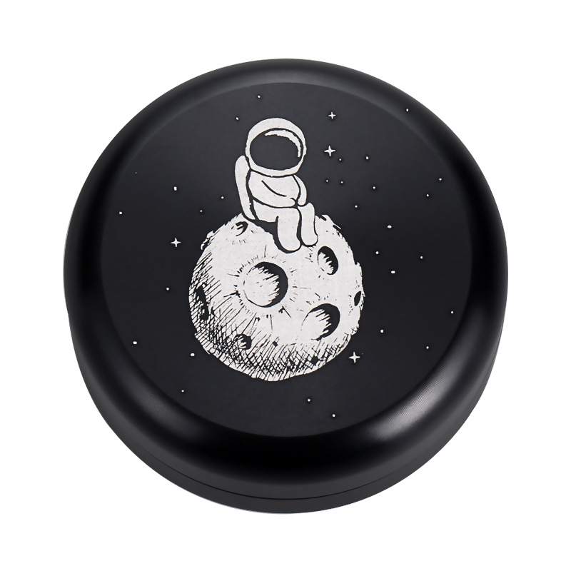 Sealed moisture-proof small size storage box aluminum alloy portable mini storage tank round black tobacco jar wholesale