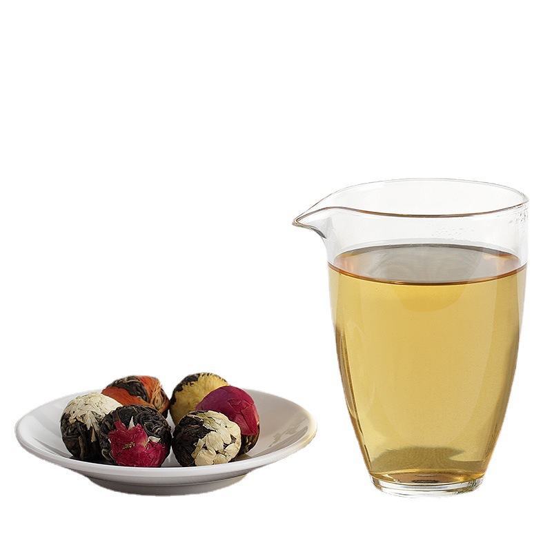 Wholesale Yunnan Pu'er scented tea Dragon Ball gift box 18 raw tea rose Jasmine peony 6 flavor combination scented tea