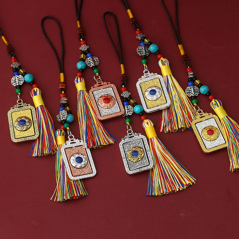 Новая Тибетская Дзюгонг Багуа Бренд Шестизначная Мантра Универсальная Автомобильная Сумка Брелок Подвеска Прямая Поставка Фабрики