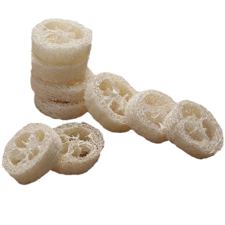 Manufacturer Wholesale Loofah Soap Holder Drain Loofah Pulp Soap Base Non-Bleeding Soap Diameter Basically All over 4cm