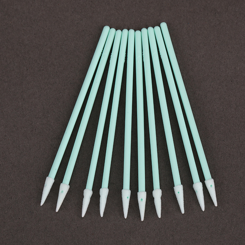 655D industrial dust-free purification cotton swab high density cleaning sea cotton swab wiping stick dust-free pointed sponge wholesale