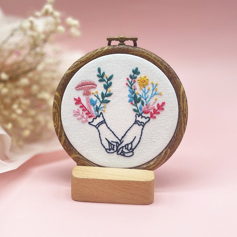 Ручная вышивка набор материалов антикварная 10 см подвесная картина Lu вышивка цветы школьный подарок