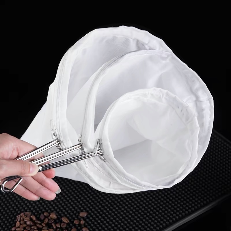 Hong Kong-style Milk Tea Filter Bag Silk Stockings Pull Tea Bag Special Tools for Milk Tea Shop Tea Making Bag Tea Filter Net Boiling Tea Bag
