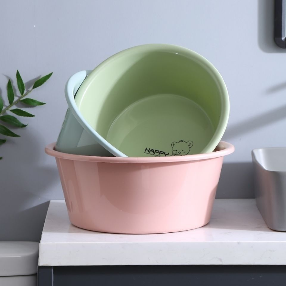 Factory wholesale basin thickened plastic basin household basin wash basin foot basin plastic basin advertising gift logo