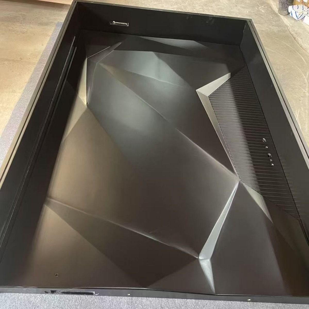 Cross-Border Foreign Trade Export Lamborghini Special-Shaped Bread Door Diamond-Shaped Paint Entrance Door Eccentric Door Floor Spring Shaft