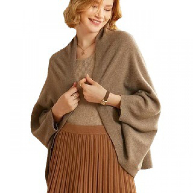 Factory wholesale 100 Australian wool padded large shawl cape scarf multifunctional shawl support a generation of hair