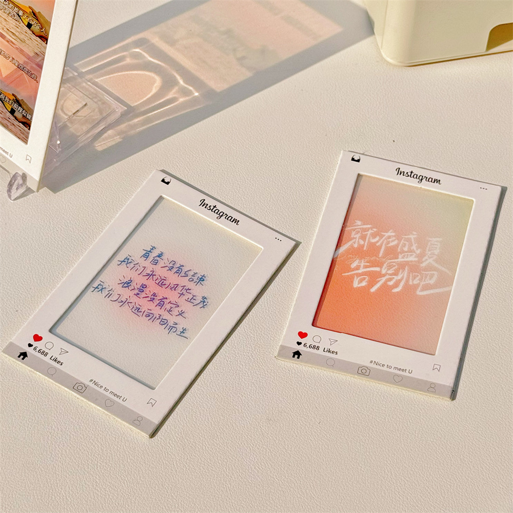 3inch ins Xiaohongshu Light and Shadow Reversal Colorful Film Star Chasing Photo Creative Gift Decoration diy Gift