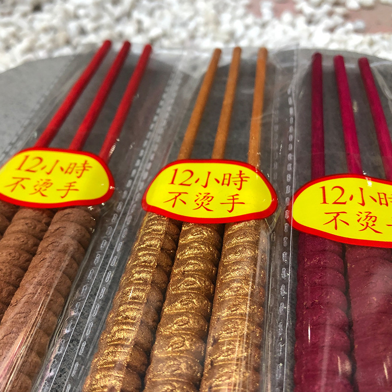 Factory wholesale 12 hours 24 hours thread hours incense Buddha incense clock incense old mountain sandalwood rich God incense Guanyin incense