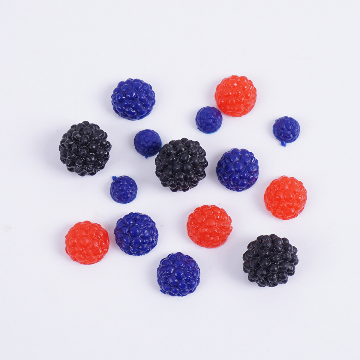 Simulated Mini Mulberry Raspberry Half Mulberry DIY Small Fruit Jewelry Accessories Miniature Food Toys Fake Food Accessories