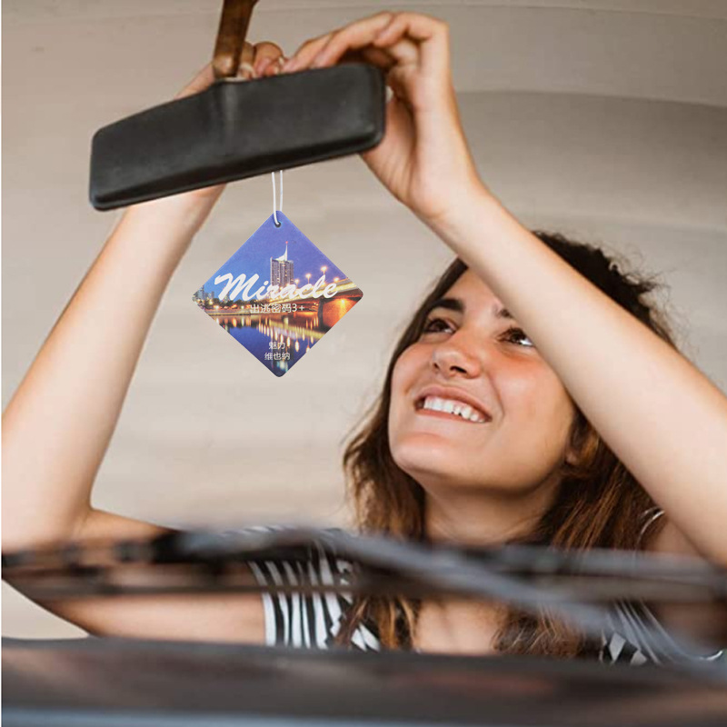 Индивидуальные таблетки для ароматерапии в автомобиле, ароматизаторы для дома и шкафов, подвески для автомобиля, оптовая продажа ароматических карт